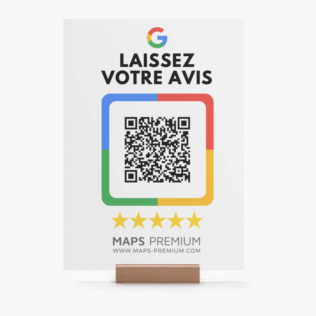 Présentoir QR Avis Offert (Cliquez pour agrandir)